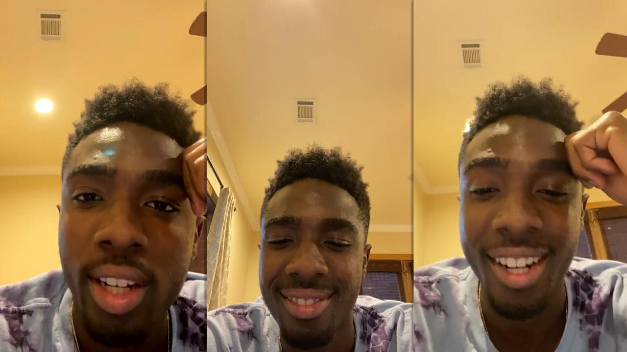 Caleb McLaughlin's Instagram Live Stream from March 6th 2021.