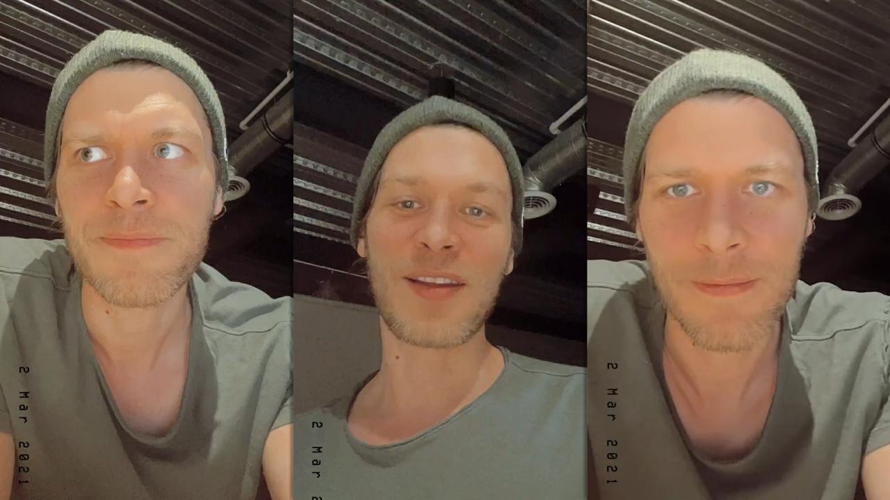 Joseph Morgan's Instagram Live Stream from March 2nd 2021.