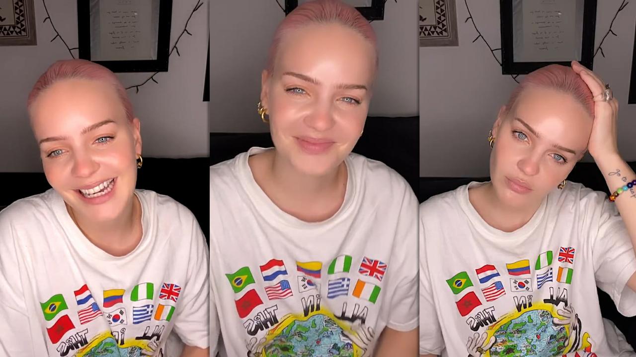 Anne-Marie's Instagram Live Stream from April 14th 2021.