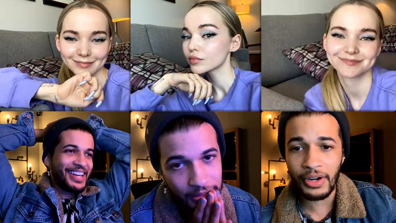 Dove Cameron's Instagram Live Stream with Jordan Fisher from April 11th 2021.