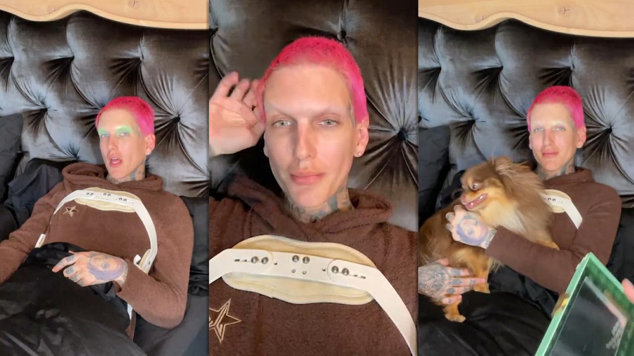 Jeffree Star's Instagram Live Stream from April 18th 2021.