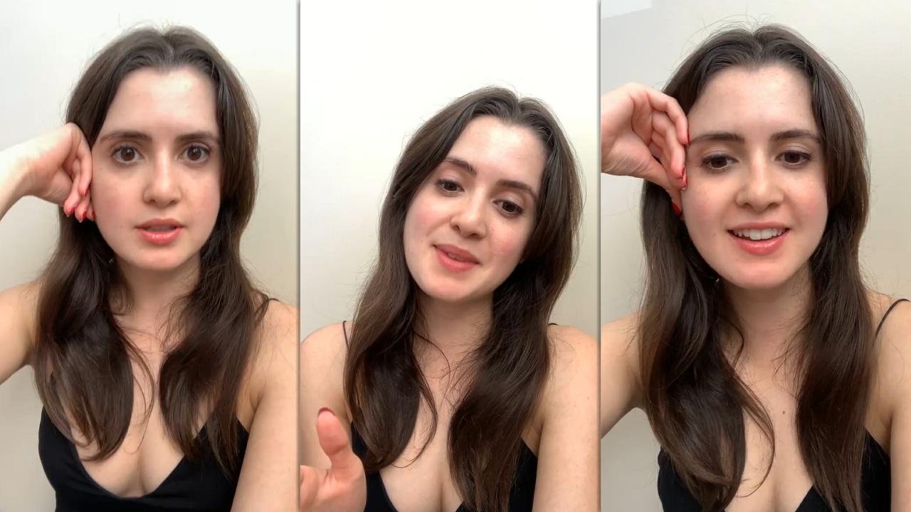 Laura Marano's Instagram Live Stream from April 18th 2021.