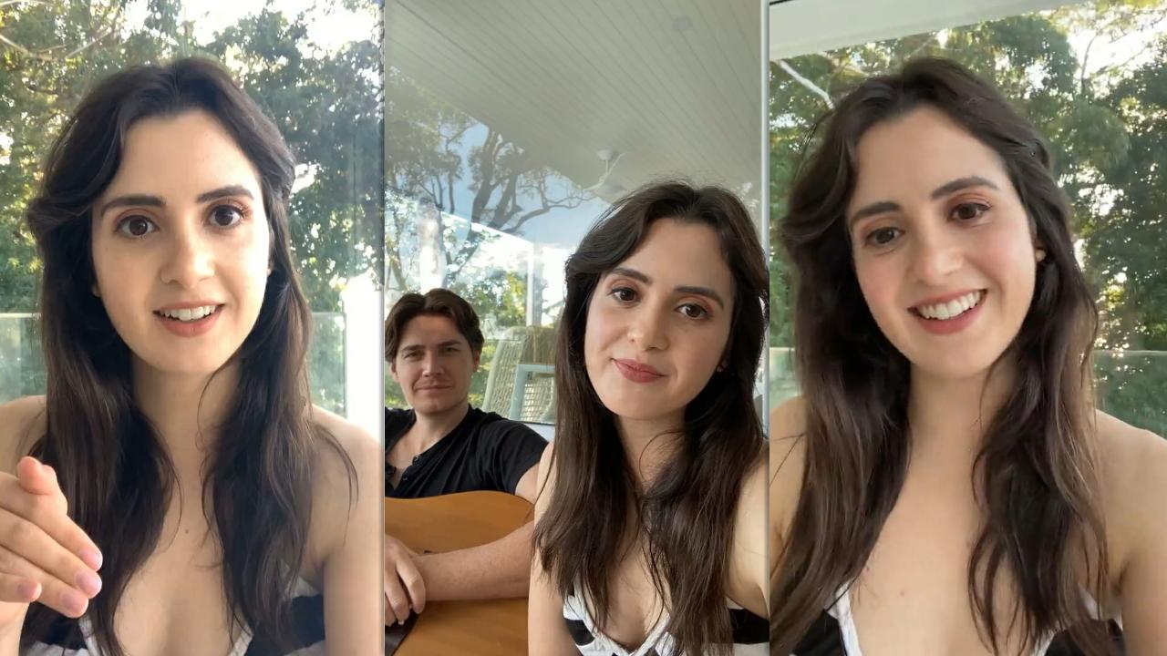 Laura Marano's Instagram Live Stream from April 21th 2021.