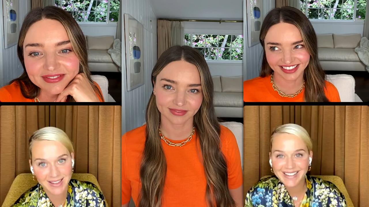 Miranda Kerr's Instagram Live Stream with Katy Perry from April 13th 2021.