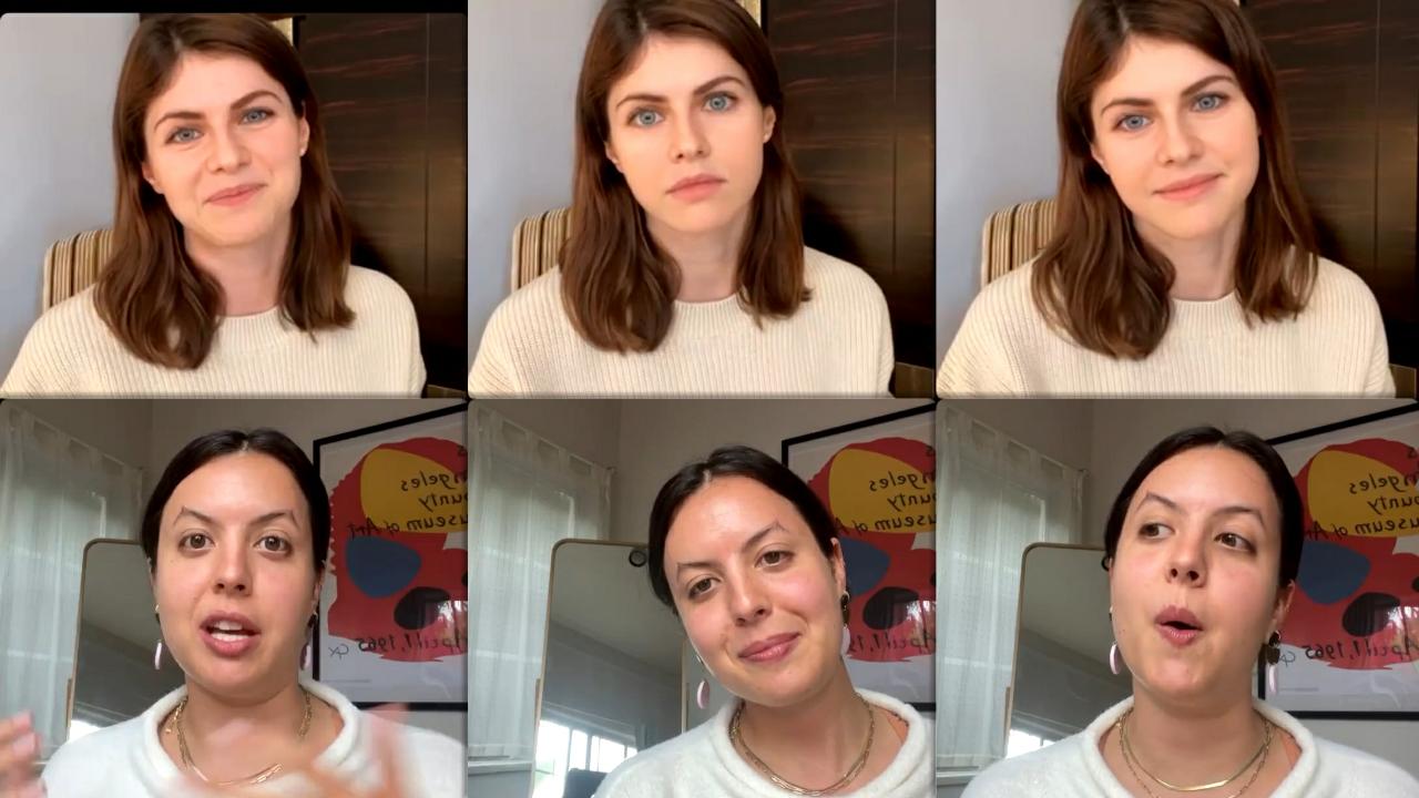 Alexandra Daddario's Instagram Live Stream from May 11th 2021.