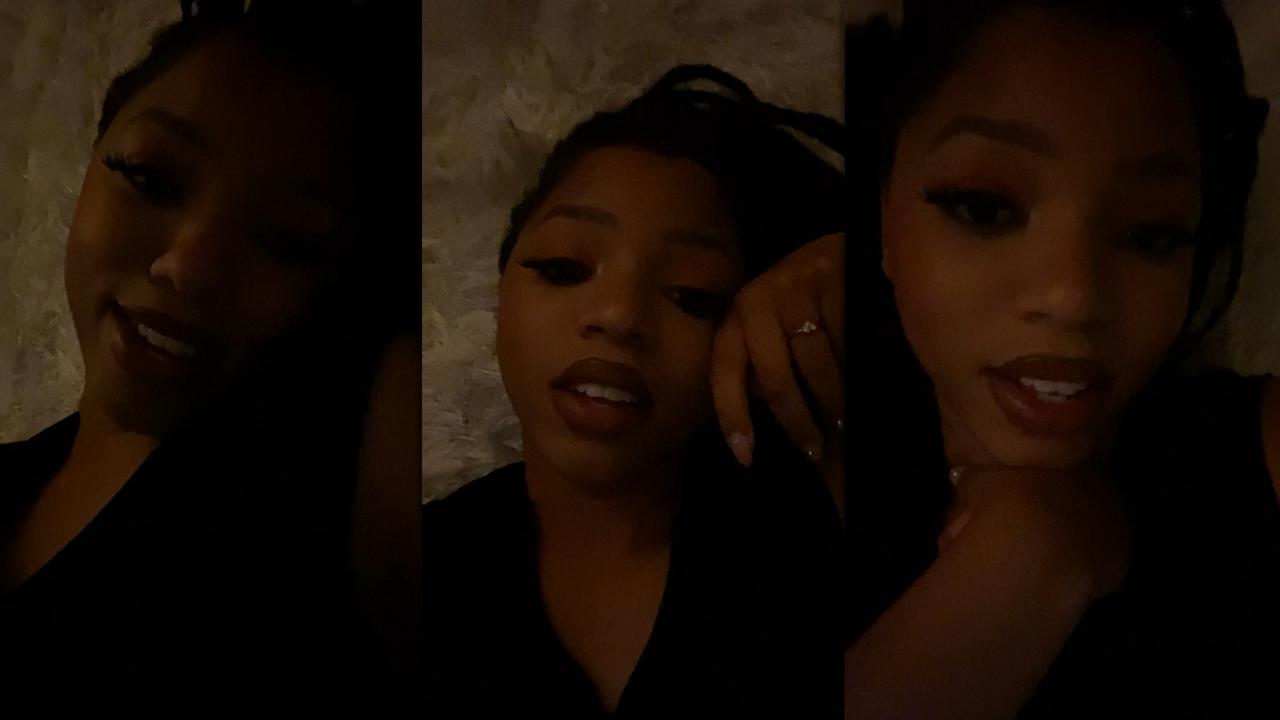 Chloe Bailey's Instagram Live Stream from May 10th 2021.