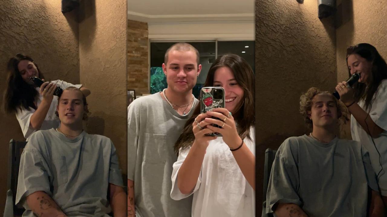 Mackenzie Ziegler's Instagram Live Stream with her Boyfriend Tacoda Dubbs from May 11th 2021. Kenzie went Live on IG while shaving her boyfriend head.