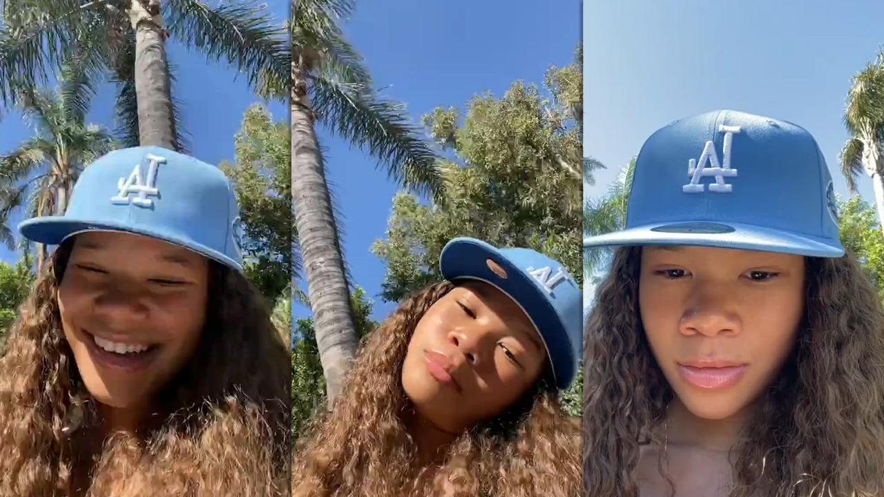 Storm Reid's Instagram Live Stream from May 23th 2021.