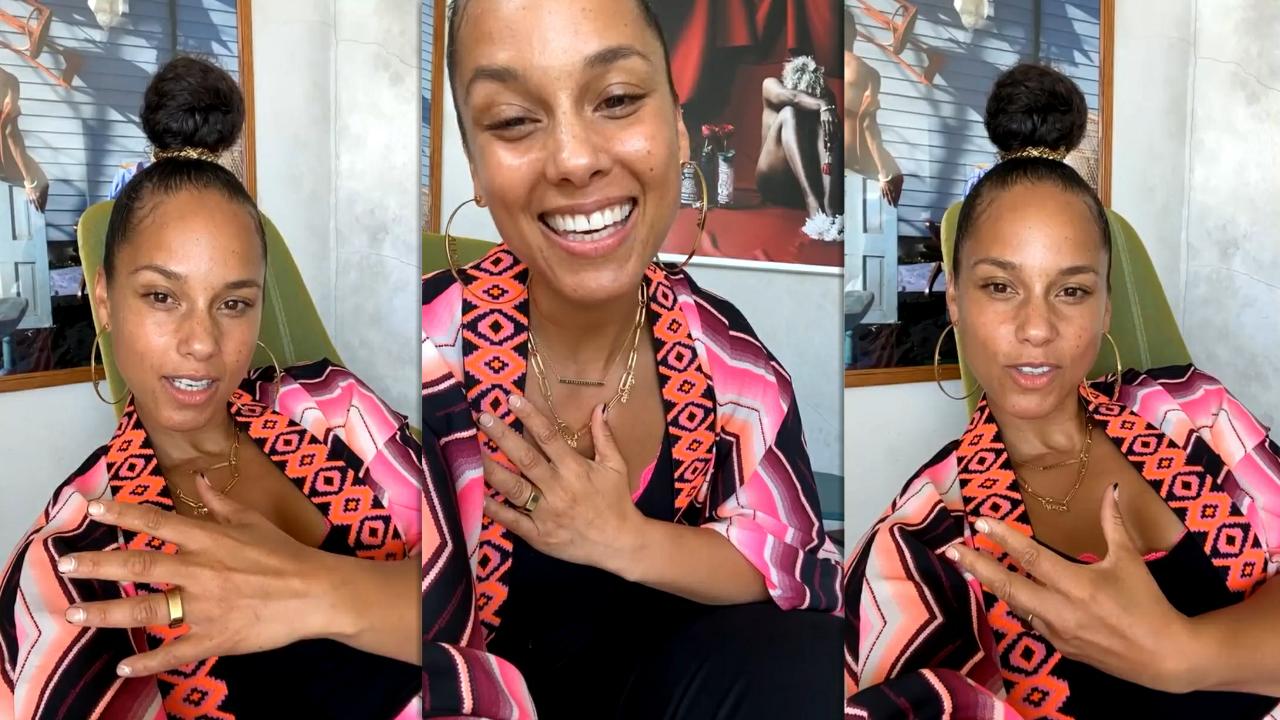 Alicia Keys' Instagram Live Stream with her Fans from June 4th 2021.