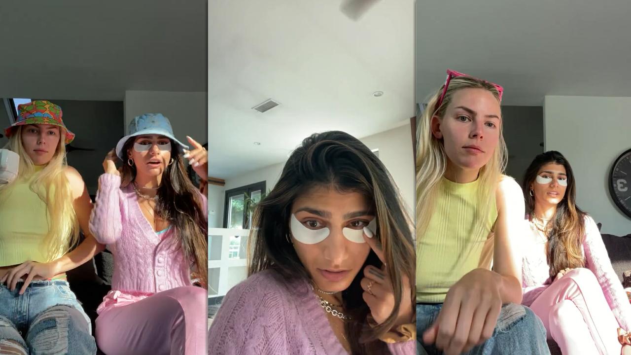 Mia Khalifa's Instagram Live Stream with Jenna Lee from June 29th 2021.
