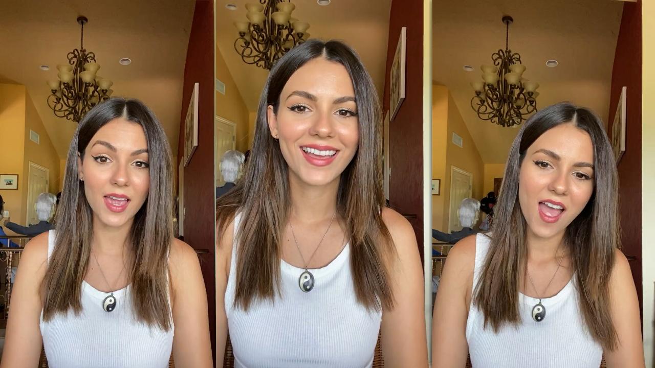 Victoria Justice, Instagram Live Stream, 5 June 2021