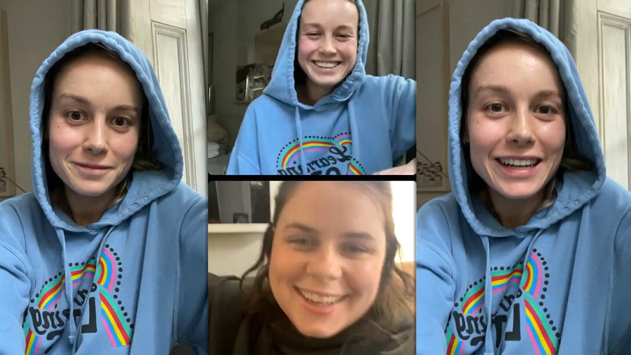 Brie Larson's Instagram Live Stream from July 6th 2021.