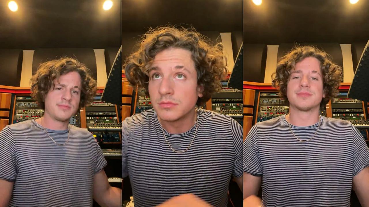 Charlie Puth's Instagram Live Stream from July 9th 2021.