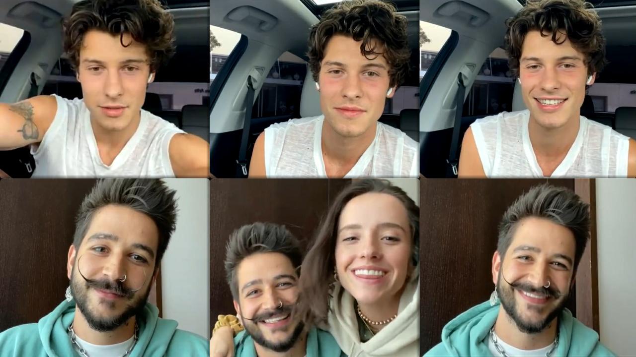 Shawn Mendes's Instagram Live Stream with Camilo from July 14th 2021.