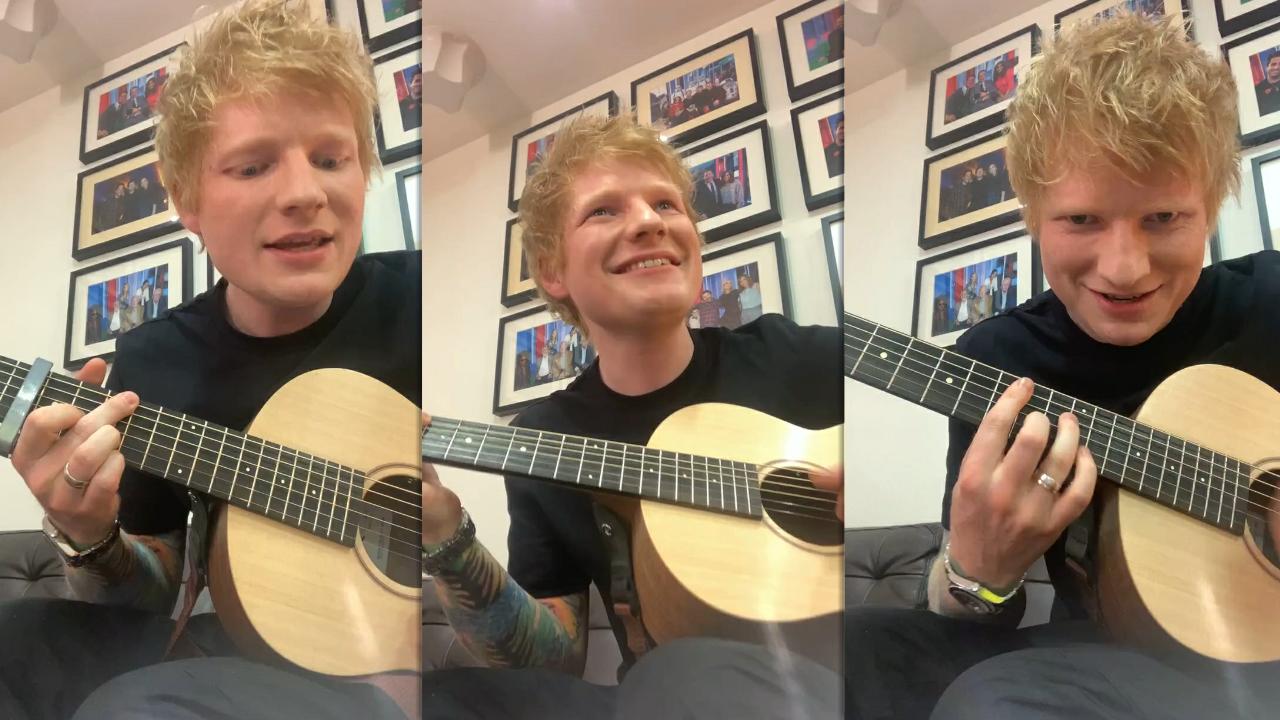 Ed Sheeran's Instagram Live Stream from June 30th 2021.