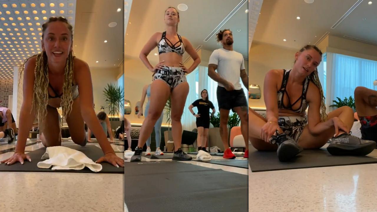 YesJulz's Workout Instagram Live Stream from July 10th 2021.