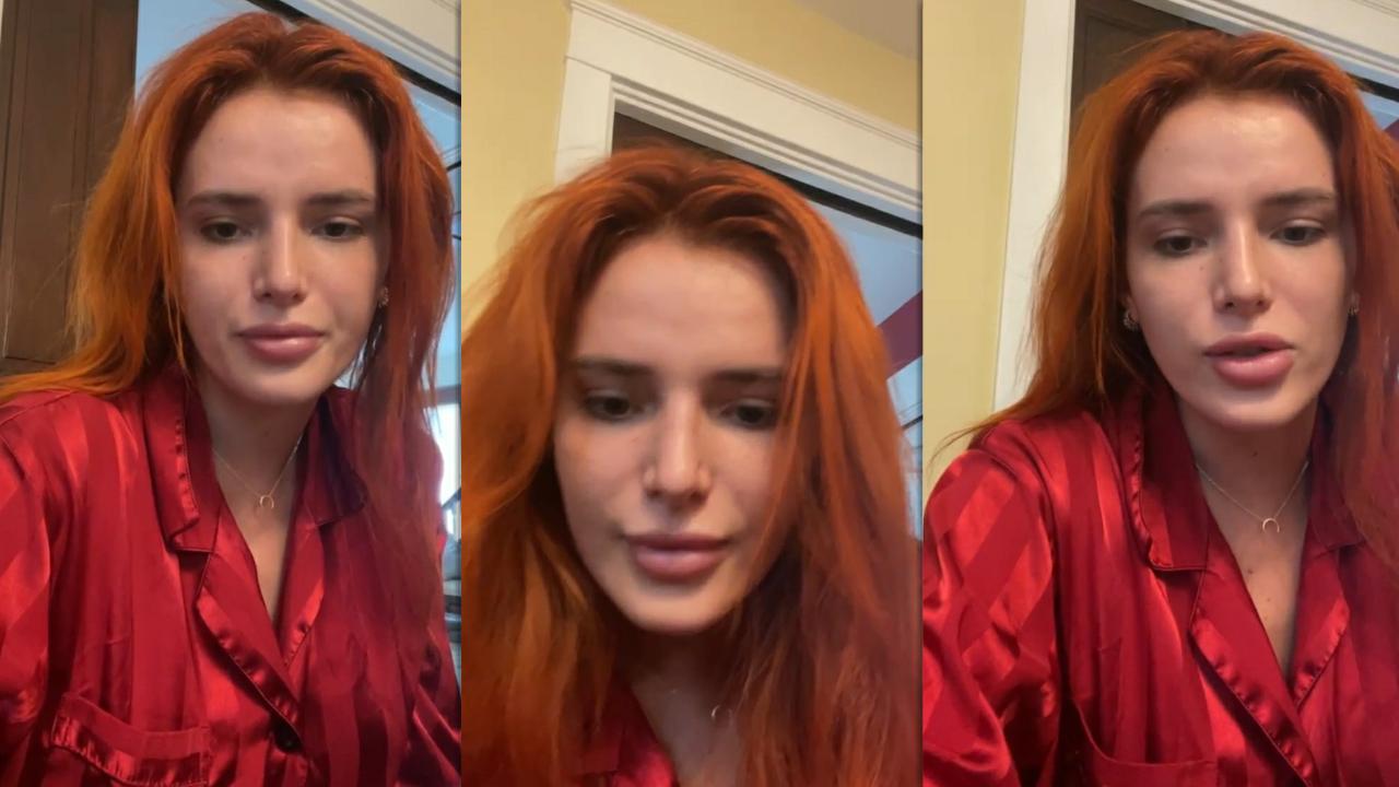 Bella Thorne's Instagram Live Stream from August 20th 2021.