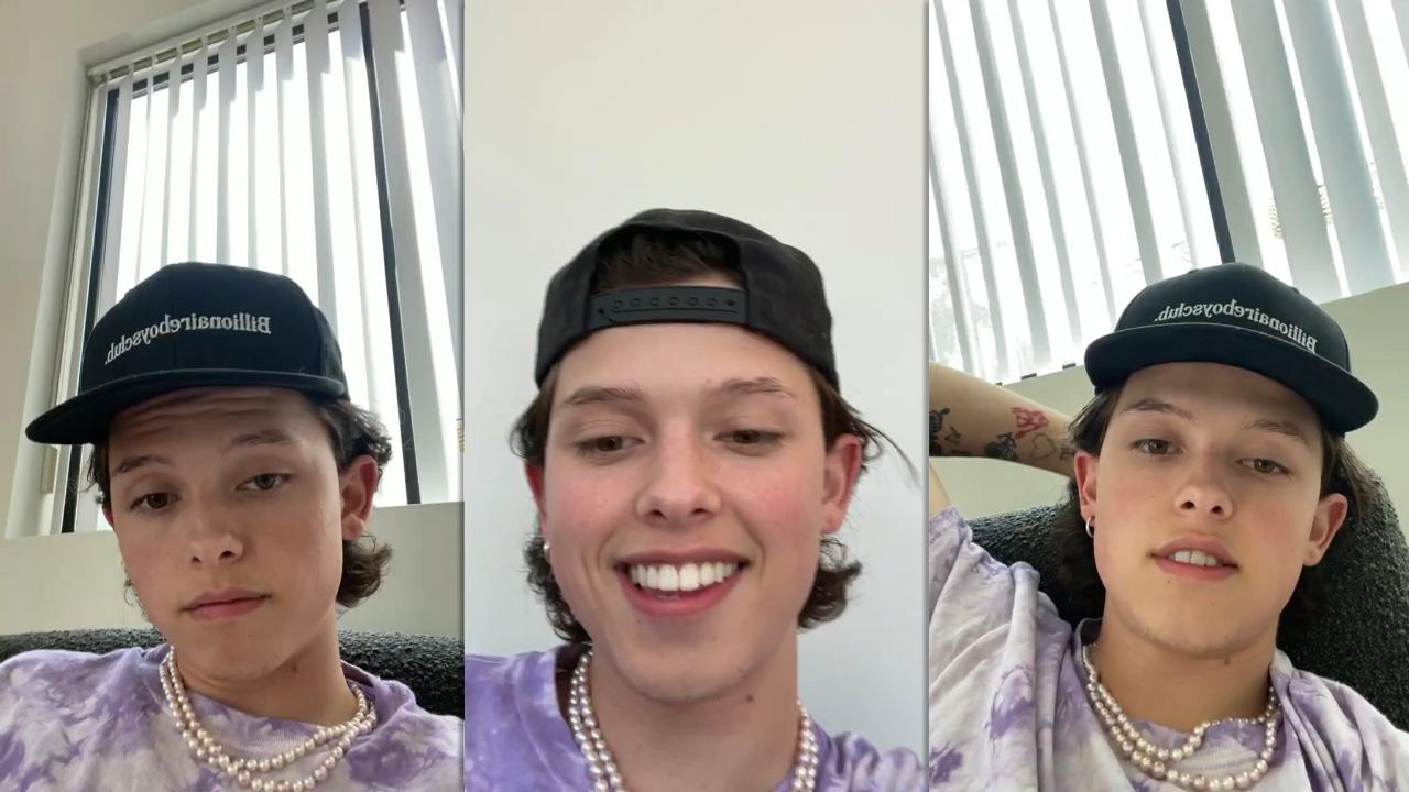 Jacob Sartorius Instagram Live Stream from August 29th 2021.