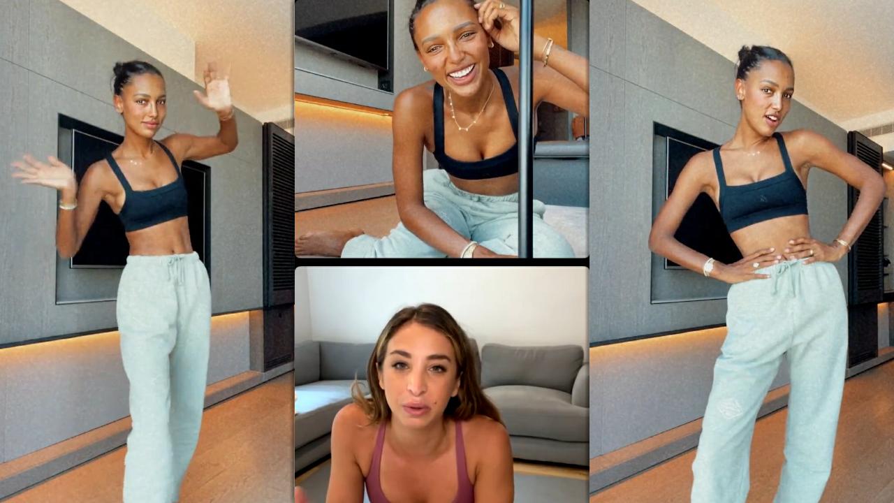 Jasmine Tookes's Instagram Live Stream from August 25th 2021.