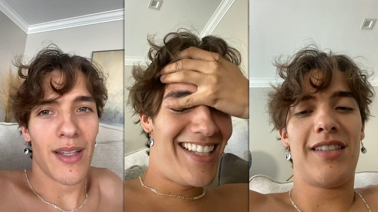 Noah Urrea's Instagram Live Stream from August 28th 2021.