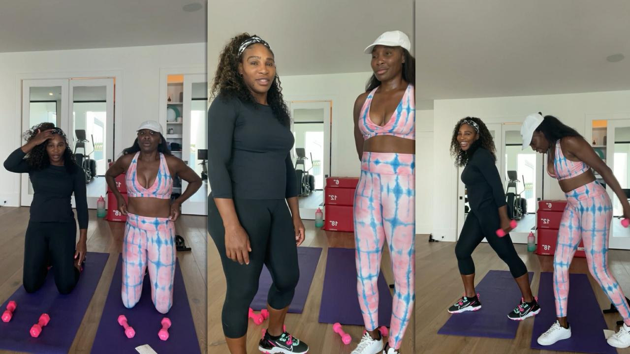 Serena Williams Instagram Live Stream with her sister Venus Williams ​from August 17th 2021.