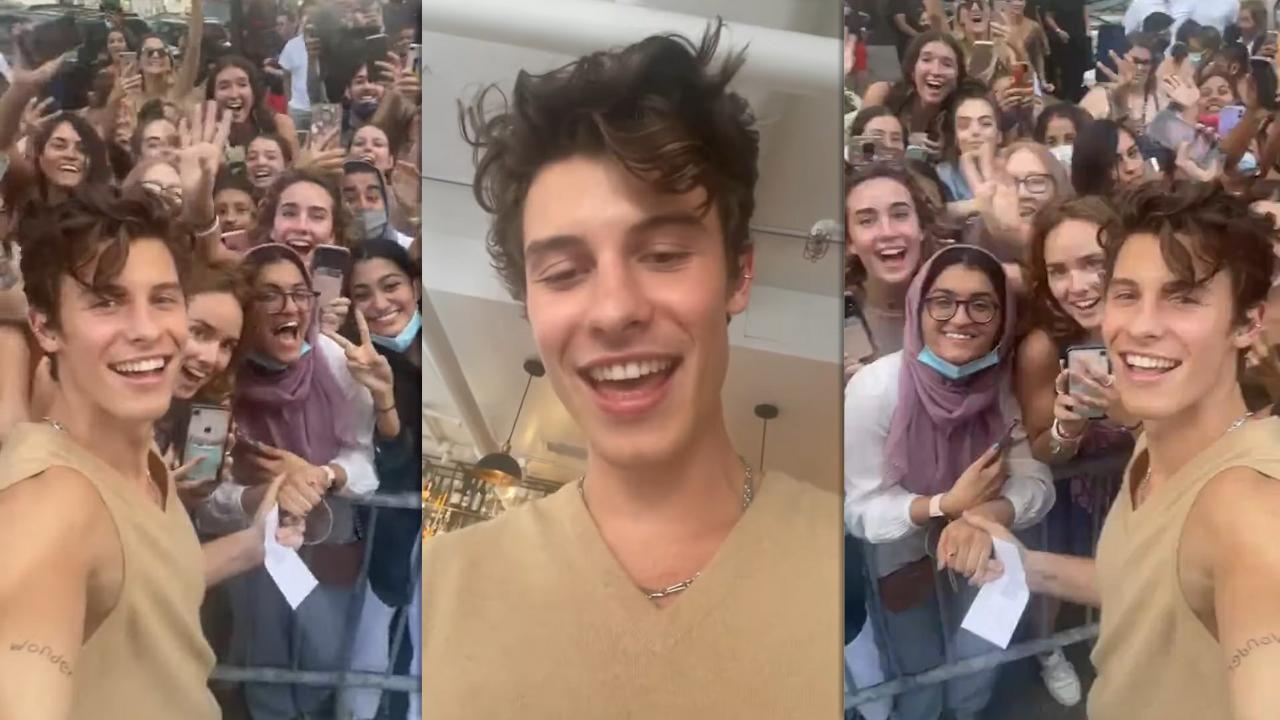 Shawn Mendes' Instagram Live Stream from August 19th 2021.