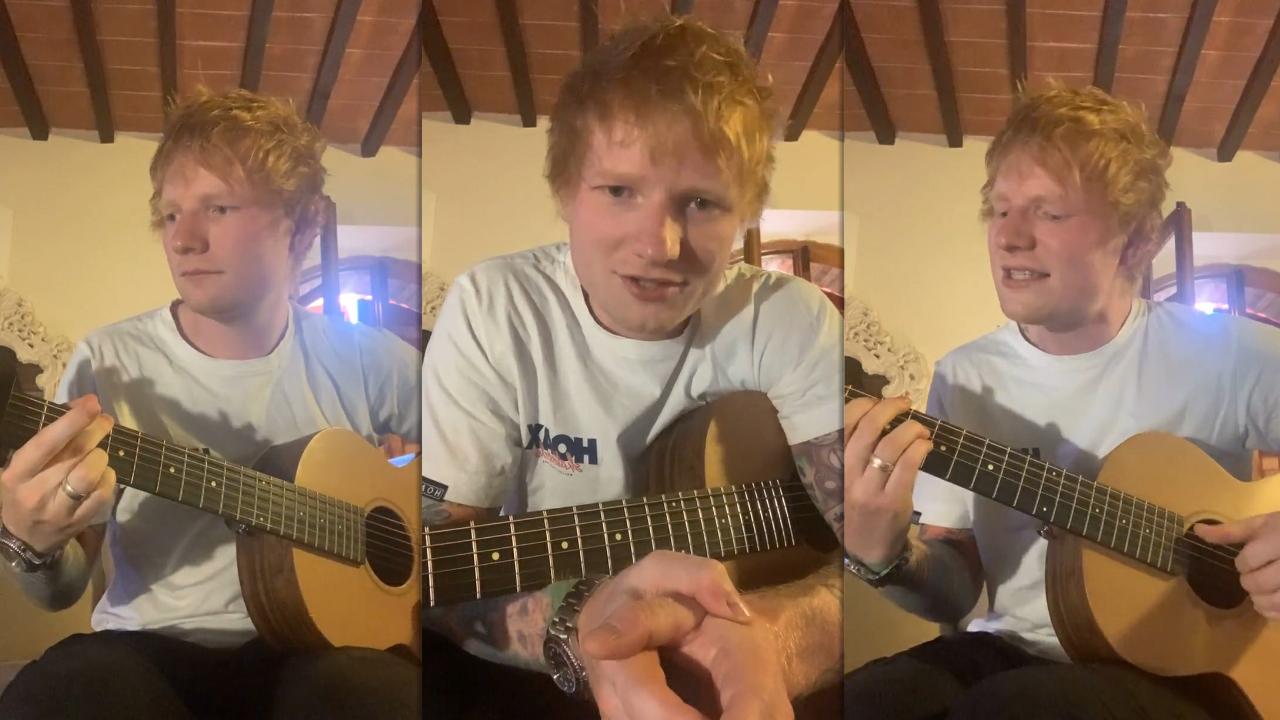 Ed Sheeran's Instagram Live Stream from August 19th 2021.