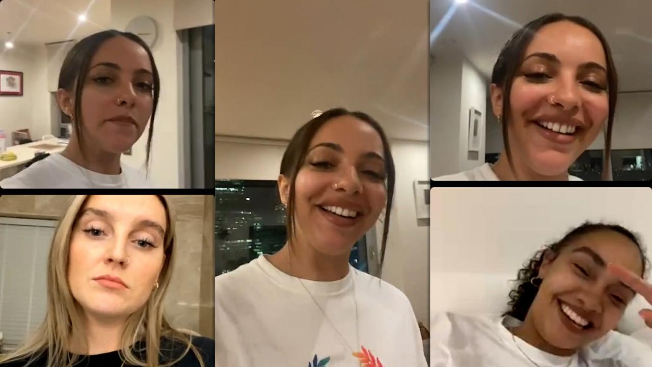 Jade Thirlwall's Instagram Live Stream with Leigh-Anne Pinnock and Perrie Edwards from September 16th 2021.