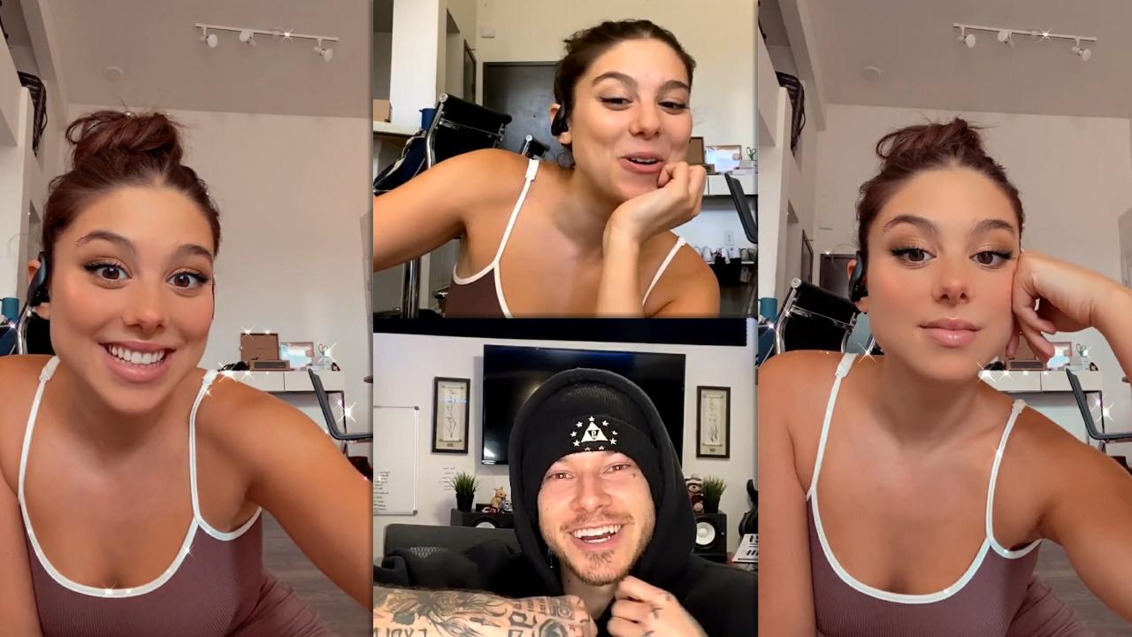 Kira Kosarin's Instagram Live Stream with Mike's Dead ​from September 22th 2021.
