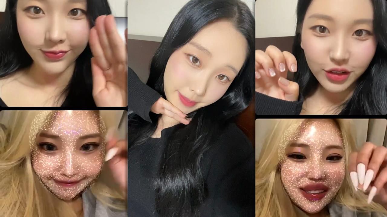 Nayun (MOMOLAND)'s Instagram Live Stream with JooE from September 29th 2021.