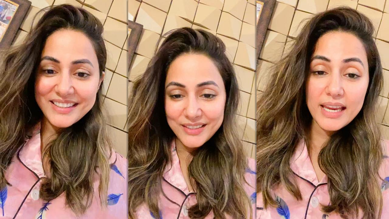 Hina Khan's Instagram Live Stream from September 26th 2021.