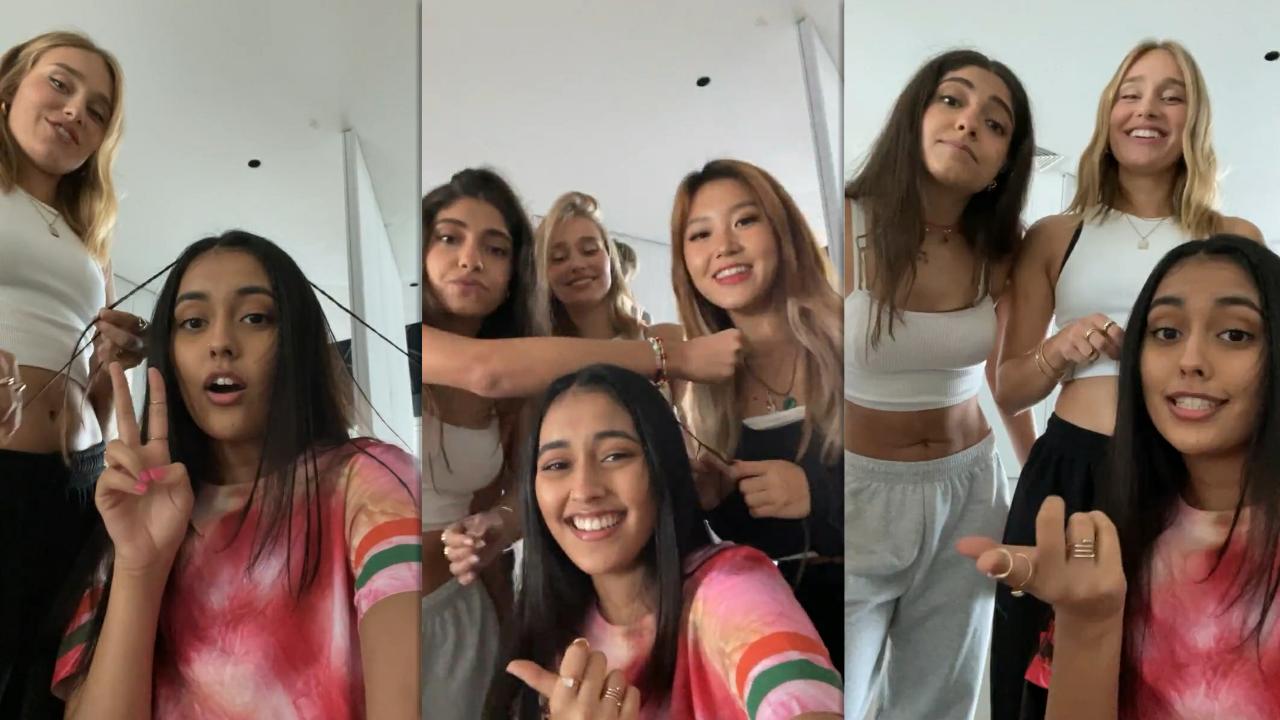 Shivani Paliwal's Instagram Live Stream with Now United Members from September 15th 2021.