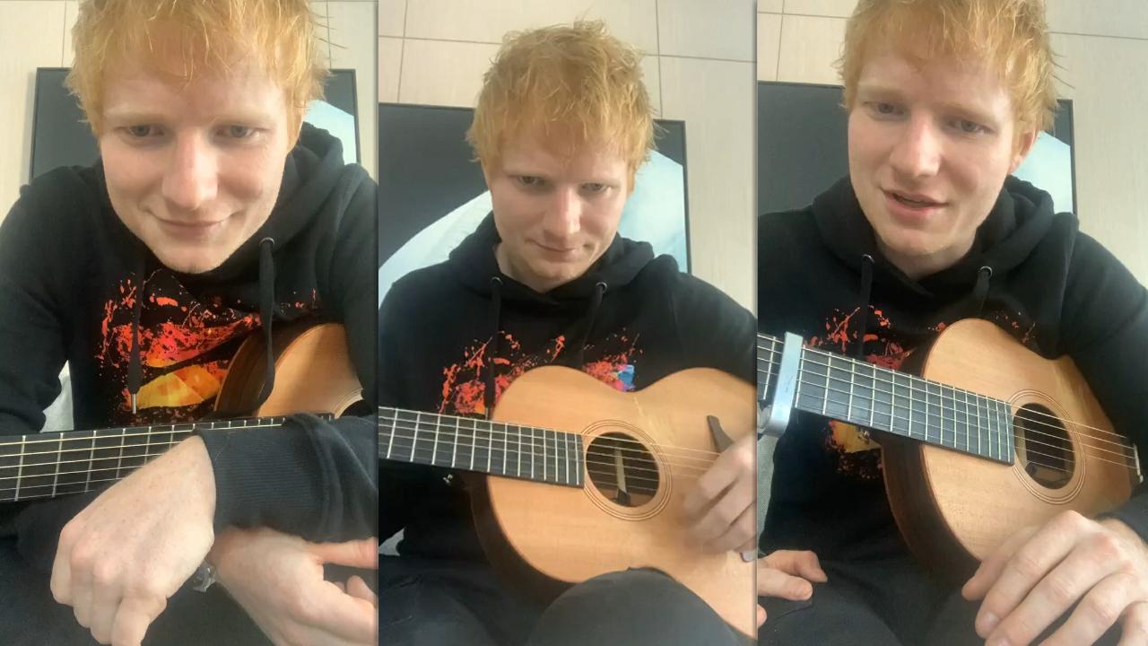 Ed Sheeran's Instagram Live Stream from September 15th 2021.