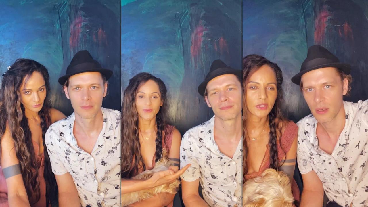 Joseph Morgan's Instagram Live Stream with his wife Persia White from September 9th 2021.