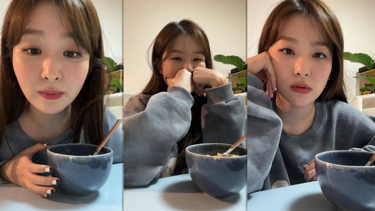 Seulgi (슬기)'s Instagram Live Stream from October 26th 2021.