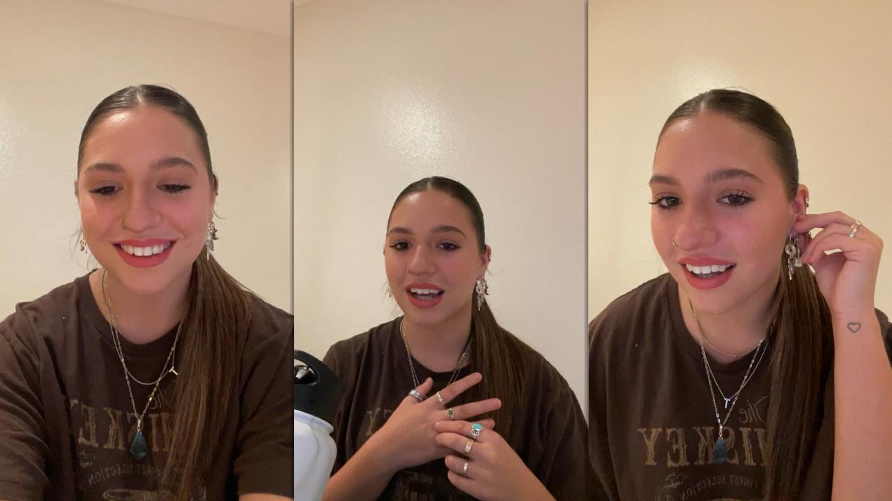 Mackenzie Ziegler's Instagram Live Stream from October 1st 2021.