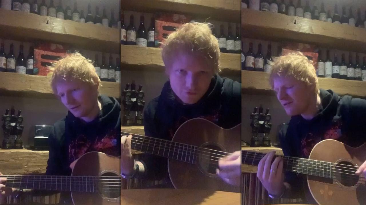 Ed Sheeran's Instagram Live Stream from October 31th 2021.