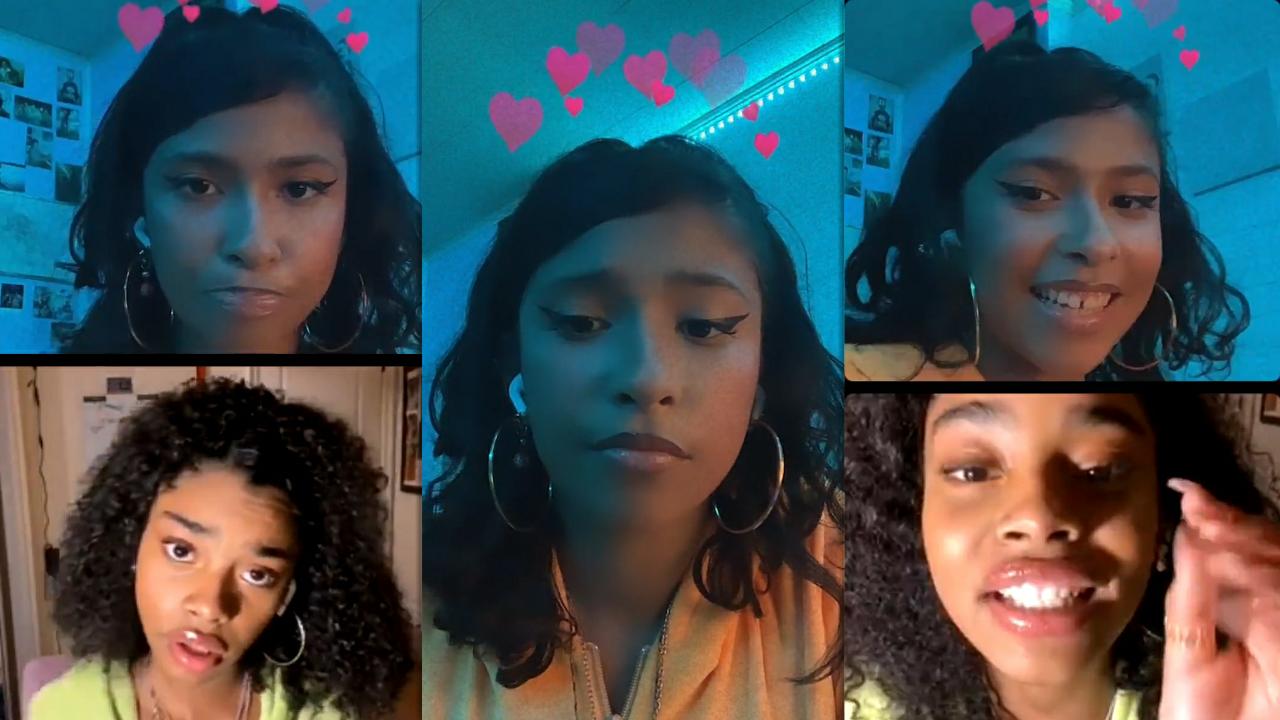 Madison Reyes' Instagram Live Stream with Jadah Marie from October 28th 2021.