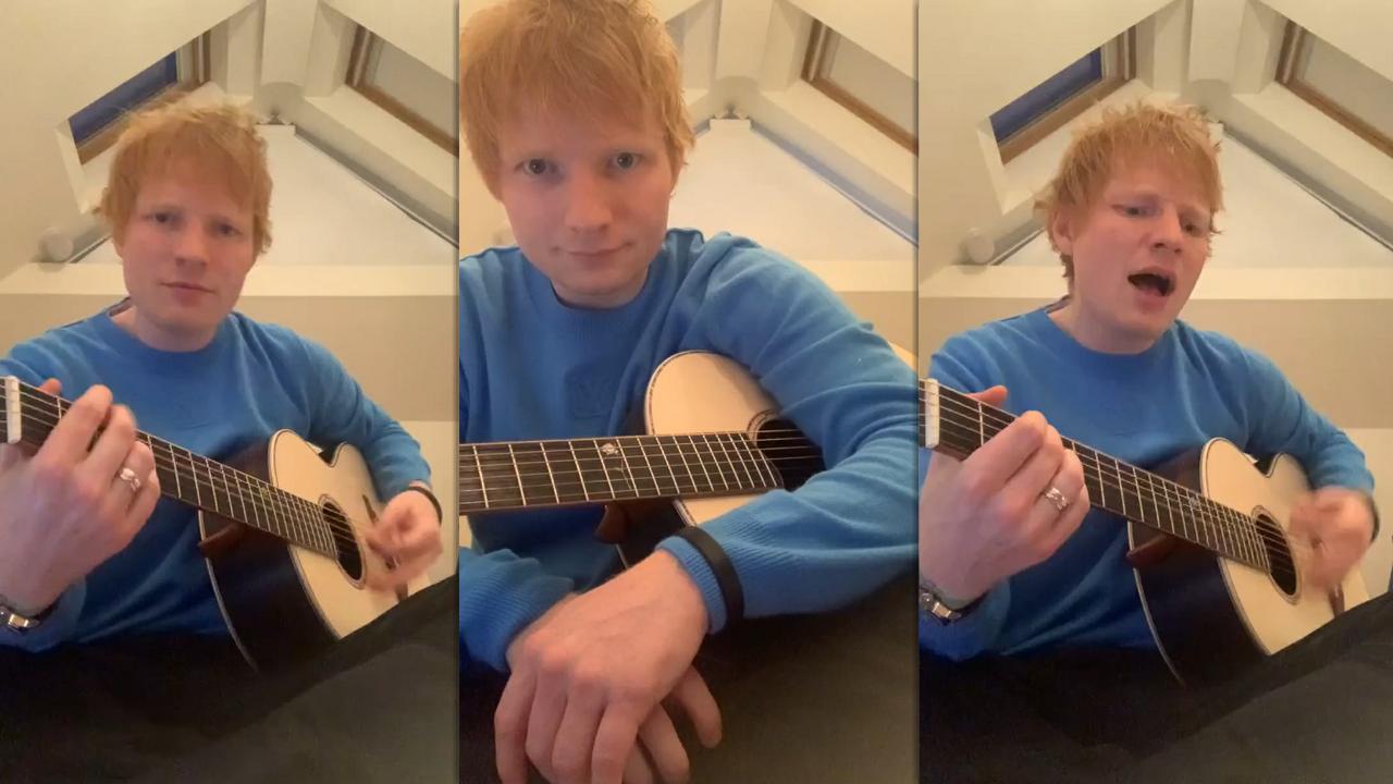 Ed Sheeran's Instagram Live Stream from November 2nd 2021.