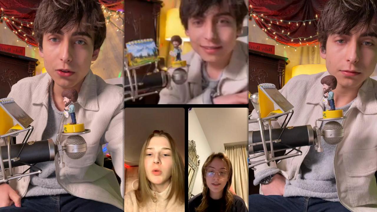 Aidan Gallagher's Instagram Live Stream from December 25th 2021.