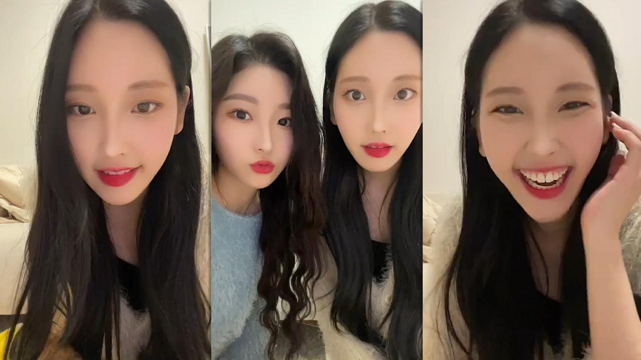 Nayun (MOMOLAND)'s Instagram Live Stream from December 21th 2021.