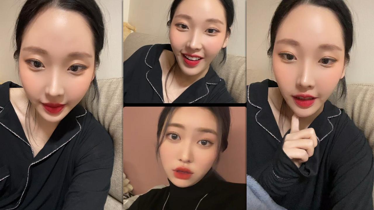 Nayun (MOMOLAND)'s Instagram Live Stream from December 28th 2021.
