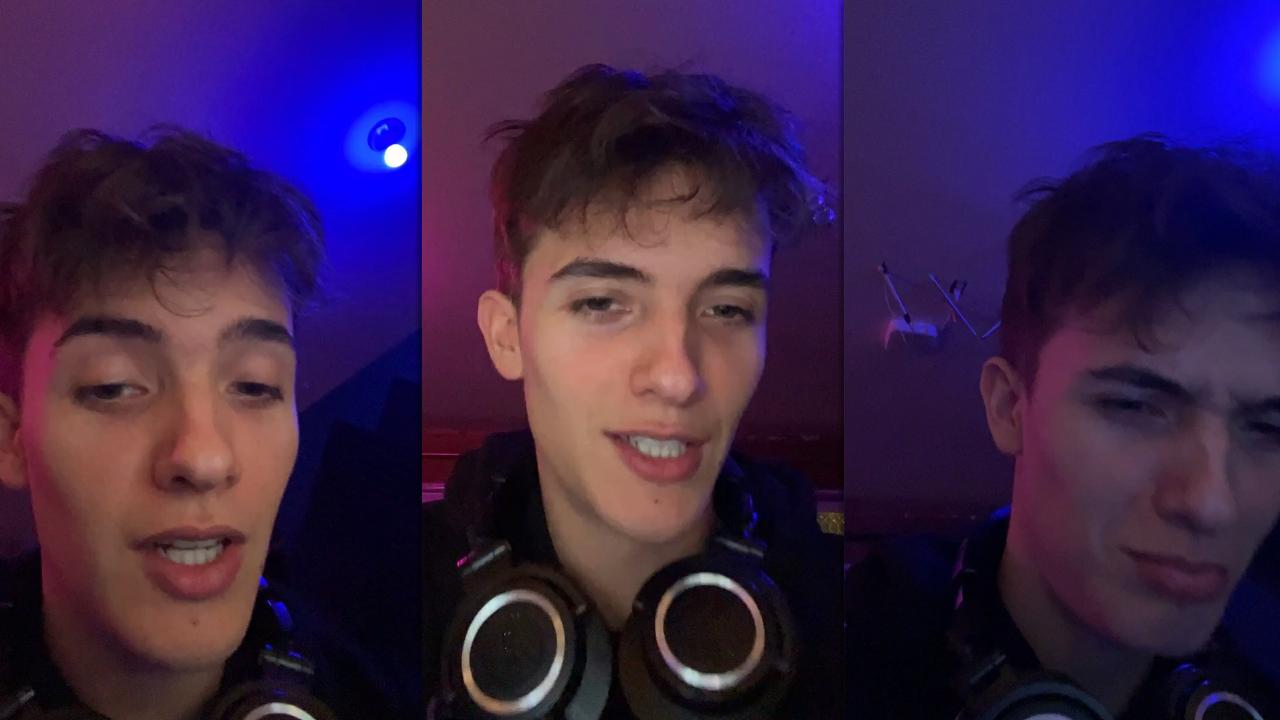 Noah Urrea's Instagram Live Stream from December 17th 2021.