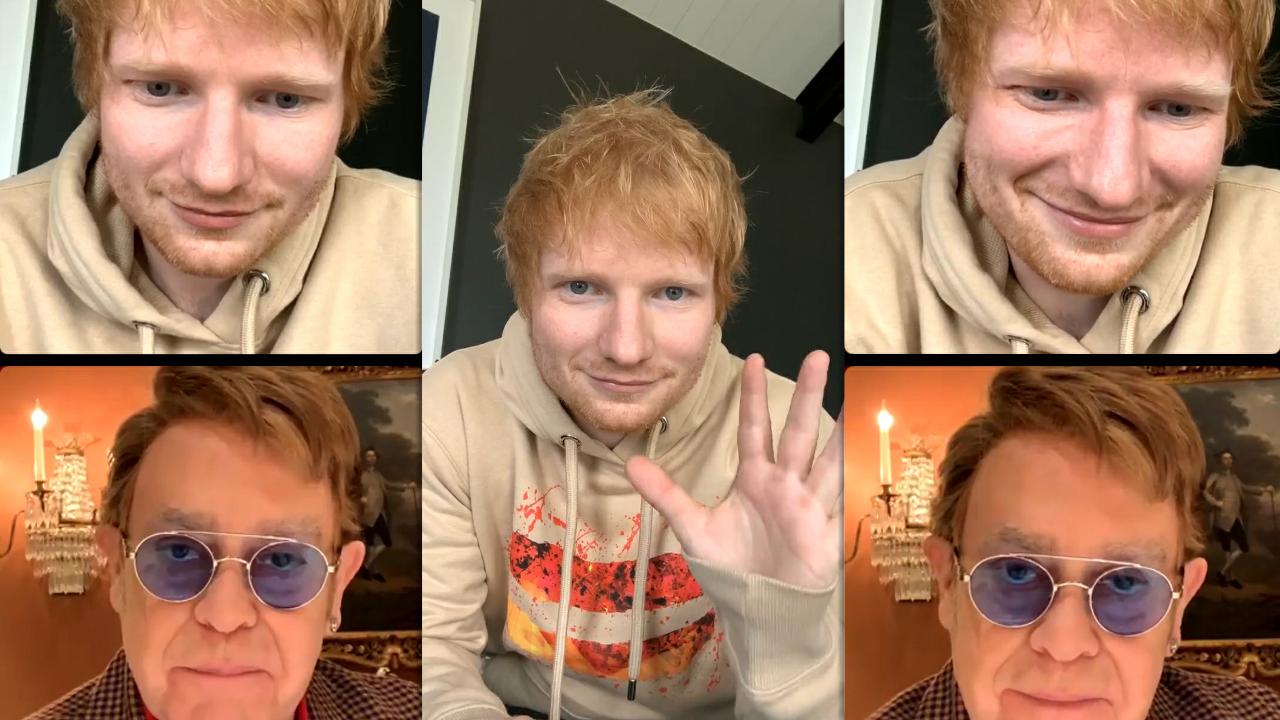 Ed Sheeran's Instagram Live Stream with Elton John from December 3rd 2021.