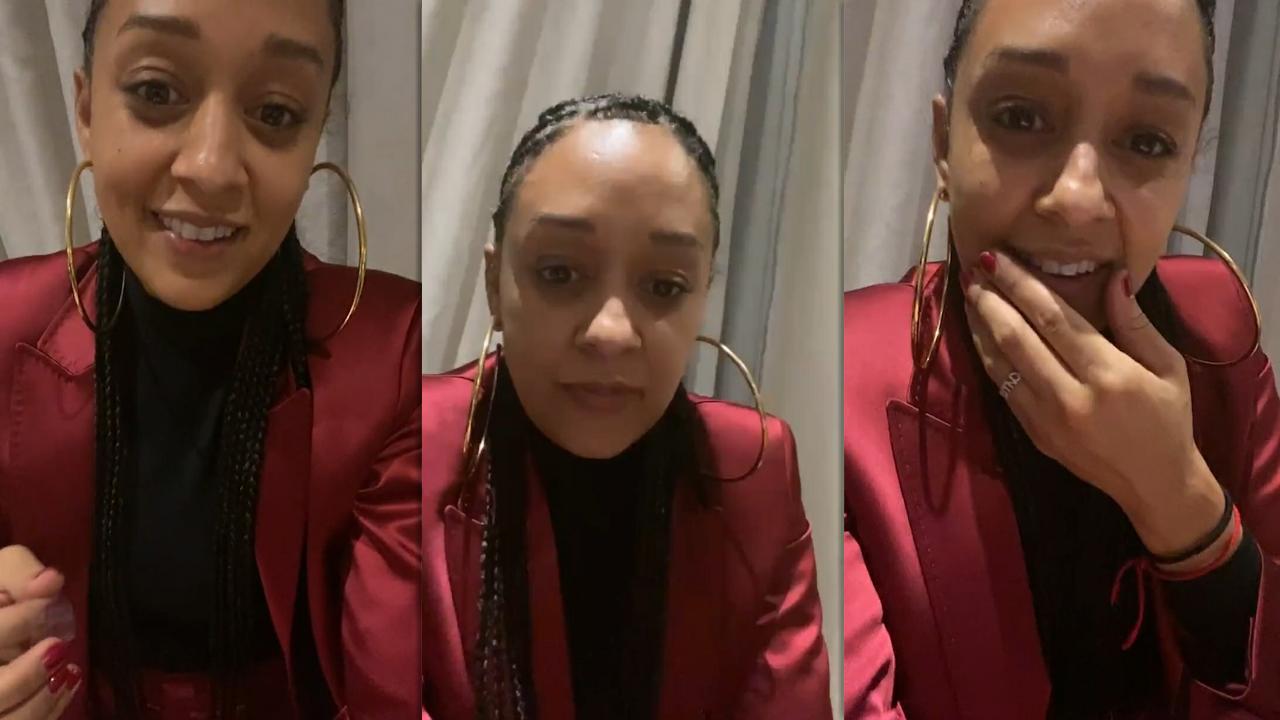 Tia Mowry's Instagram Live Stream from December 24th 2021.