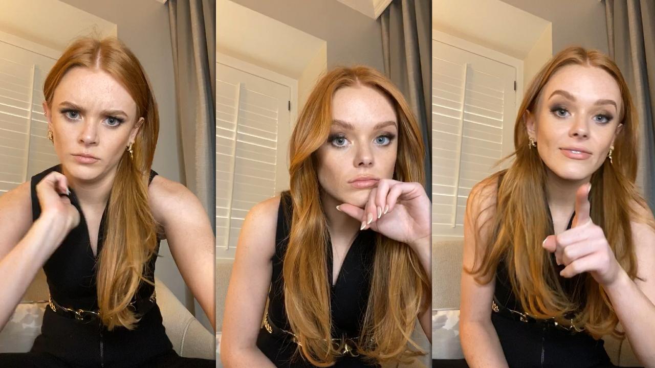 Abigail Cowen's Instagram Live Stream from January 14th 2022.