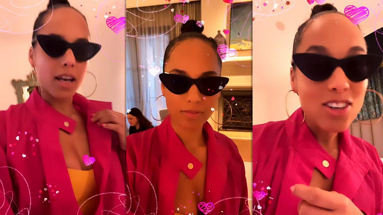 Alicia Keys' Instagram Live Stream from January 25th 2022.