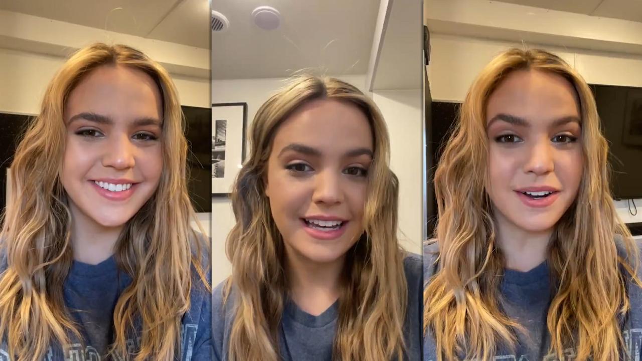 Bailee Madison's Instagram Live Stream from January 6th 2022.
