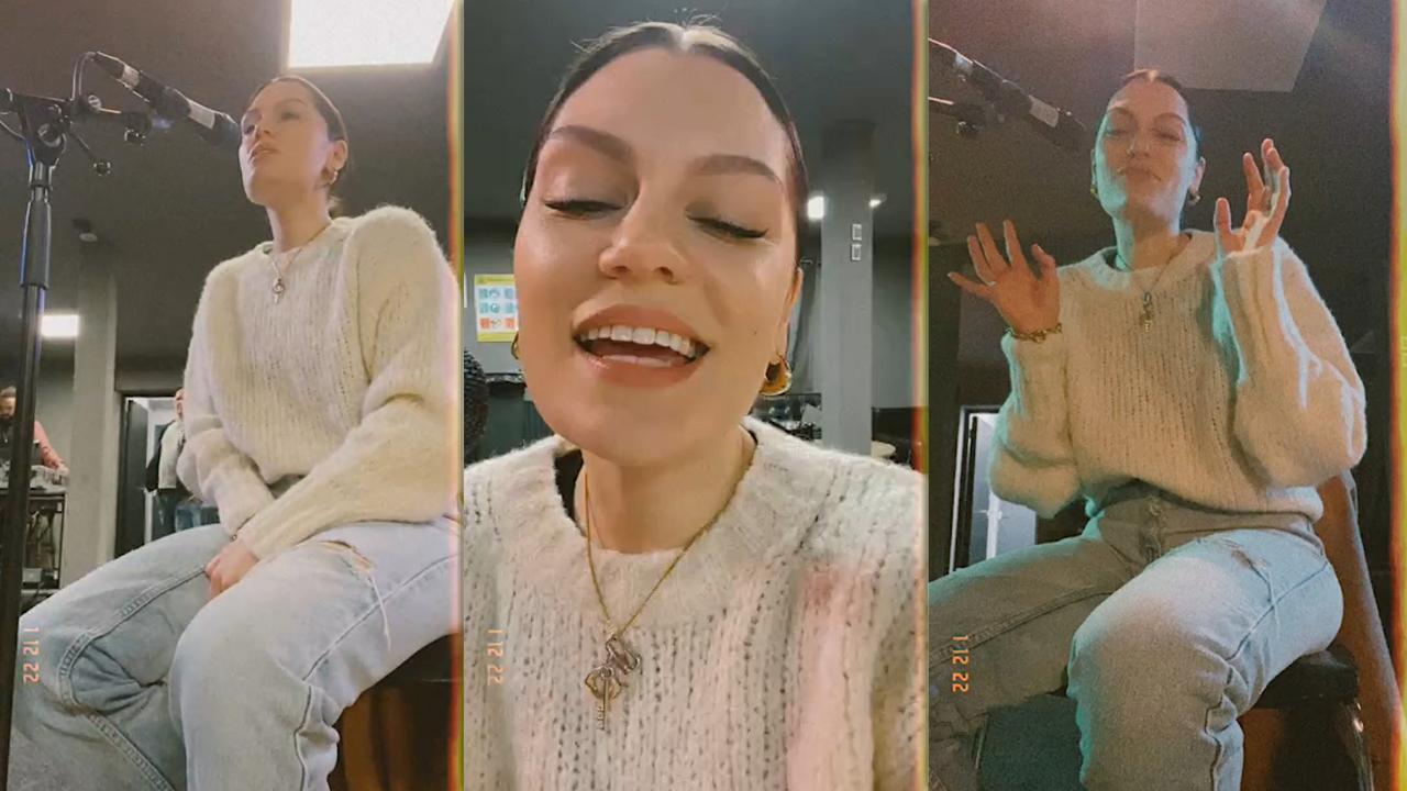 Jessie J's Instagram Live Stream from January 12th 2022.