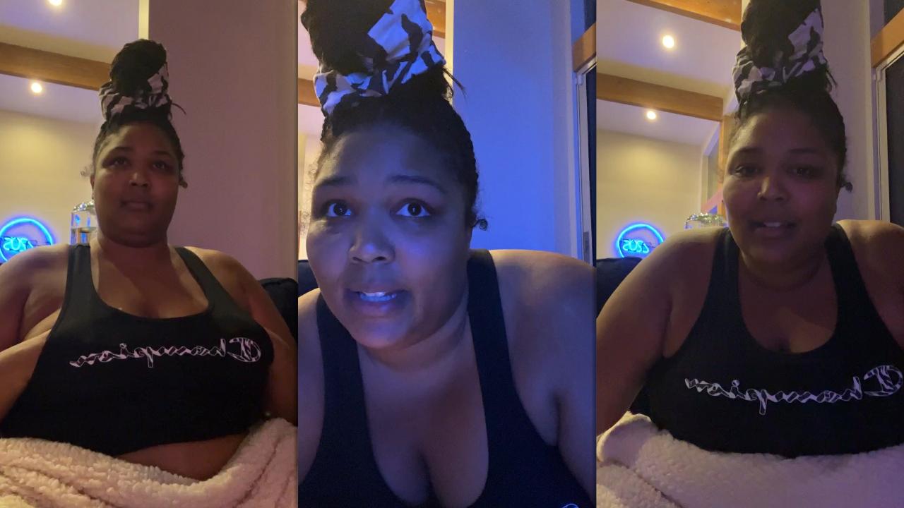 Lizzo's Instagram Live Stream from January 7th 2022.